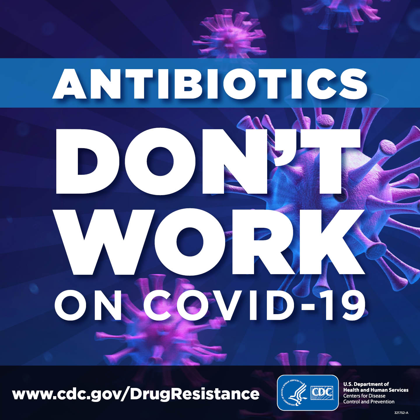 ‘Antibiotics Don’t Work on COVID-19’ Social Media Graphics